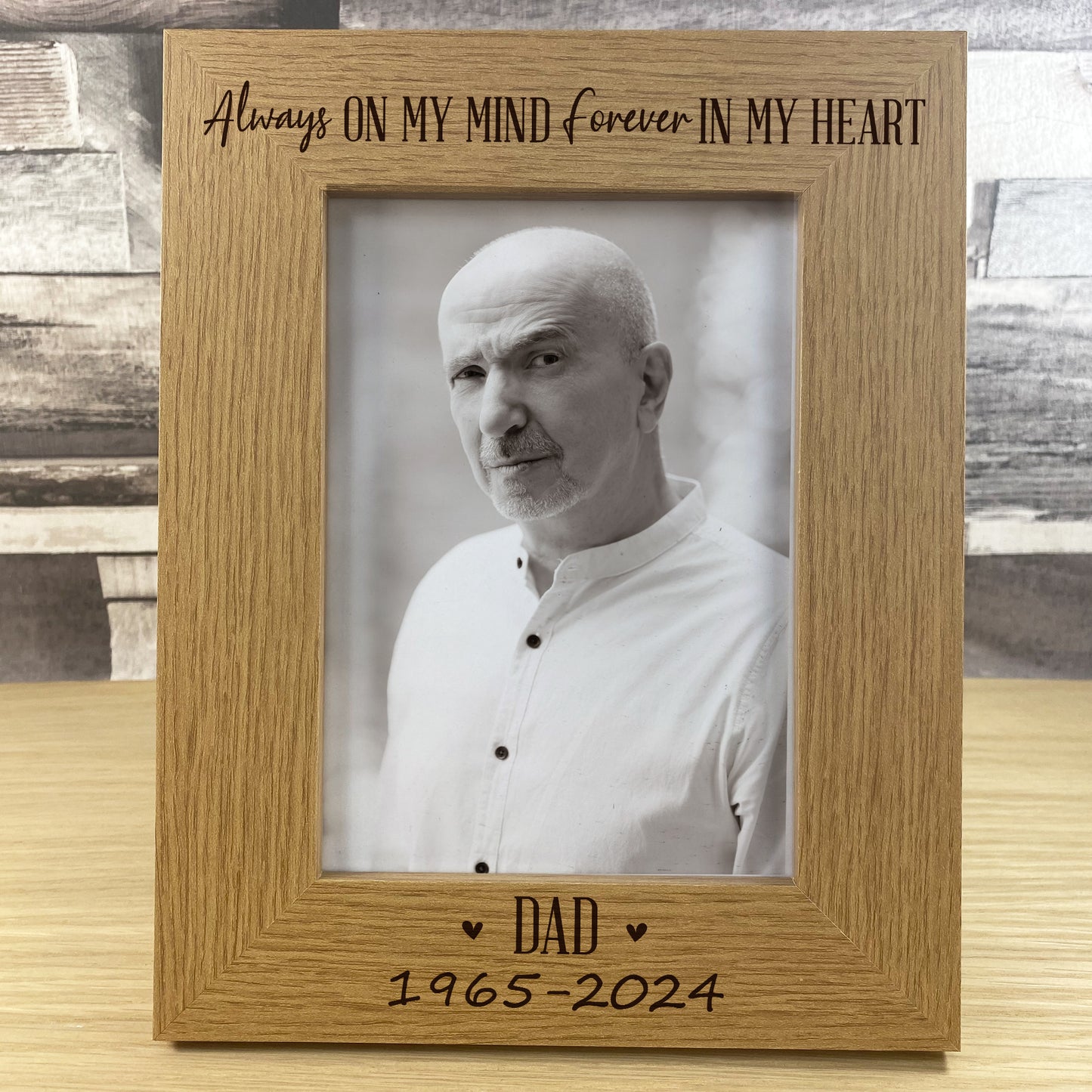 Dad Memorial Gift for Loss of Parent Memorial Photo Frame 5x7