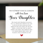 Fathers Day Card From Daughter Happy Fathers Day 145x145mm Card
