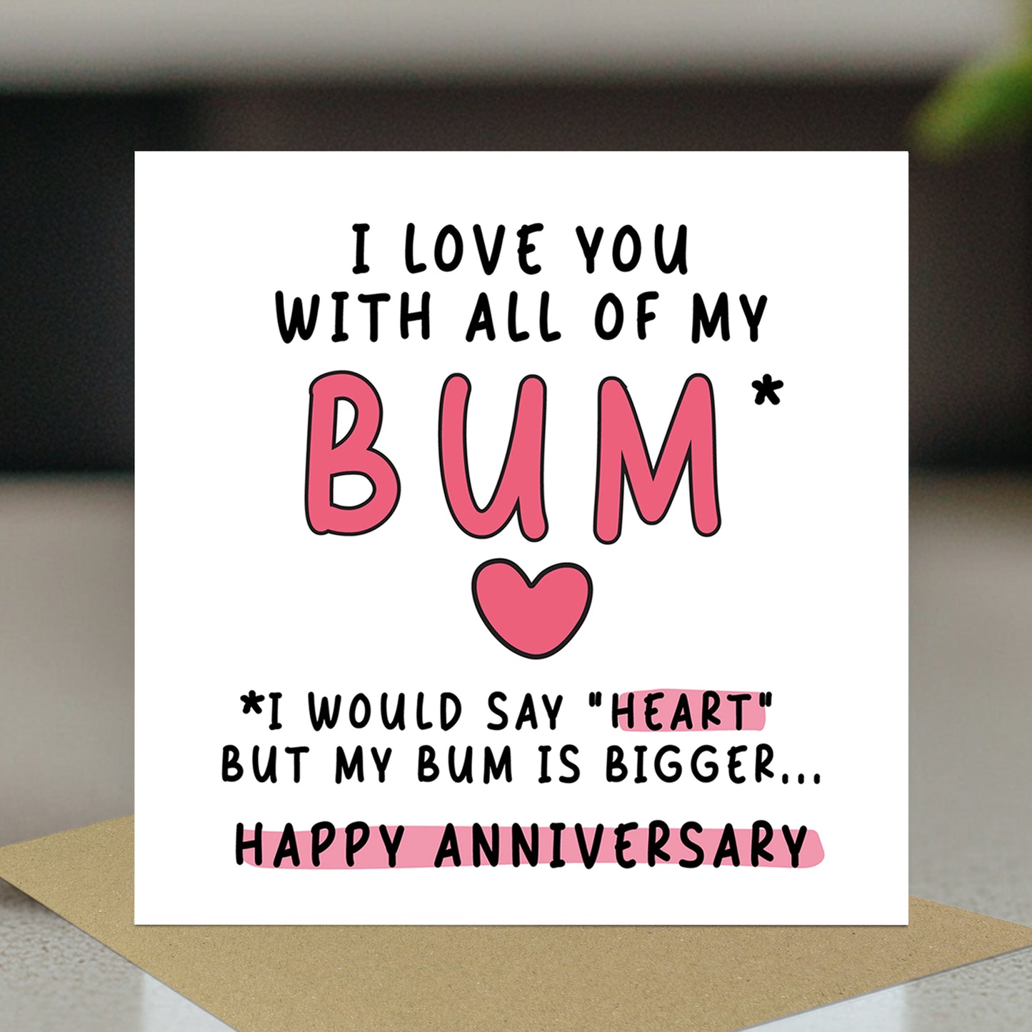 FUNNY Anniversary Card For Boyfriend Husband Love You Card