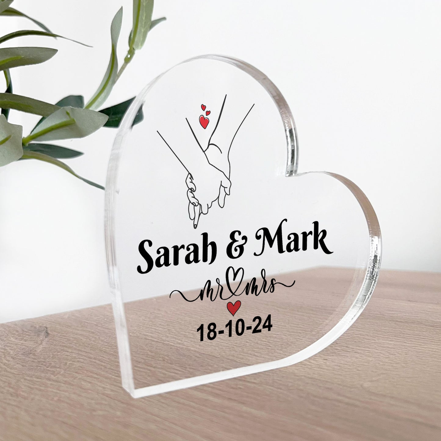 Personalised Anniversary Plaque Wedding Anniversary Presents