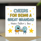 Funny Card For Grandad For Fathers Day CHEERS Card With Envelope