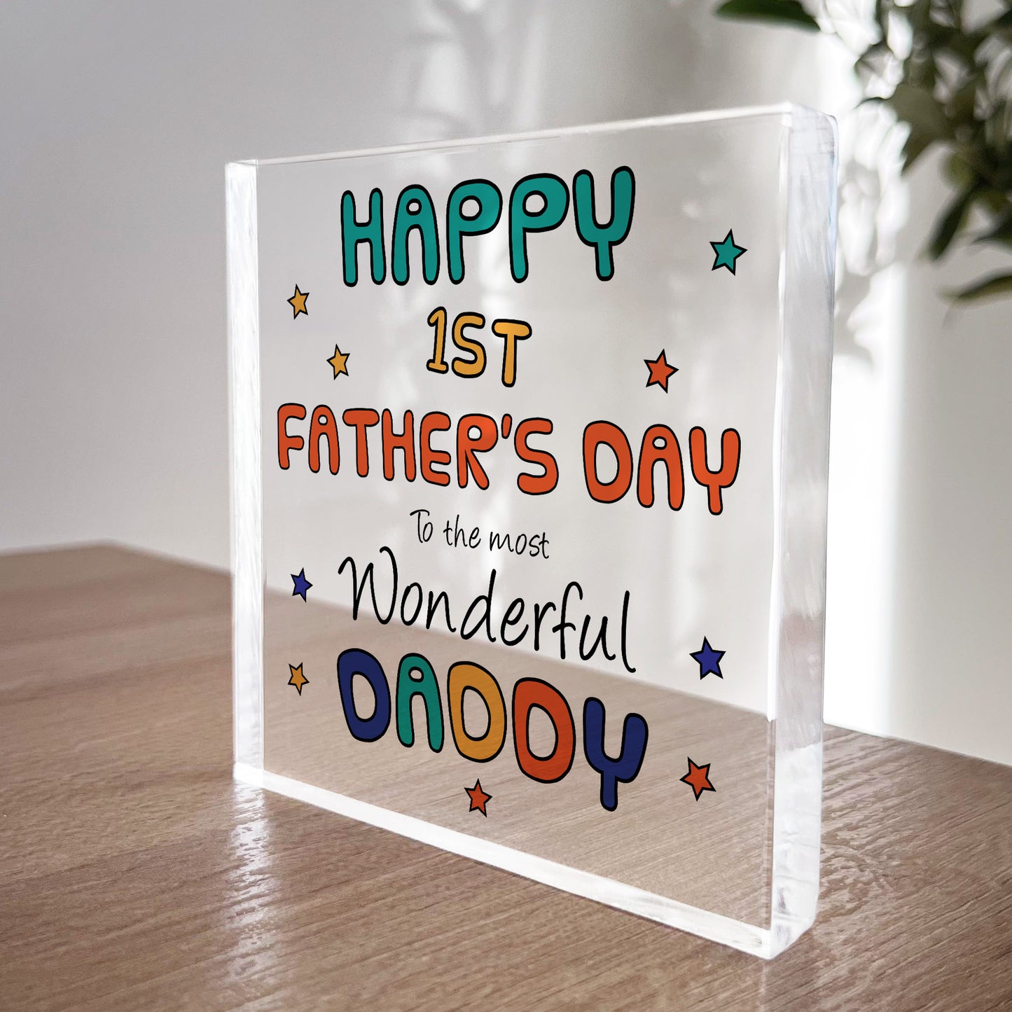 Happy 1st Fathers Day Gift For Daddy From Daughter Son New Baby