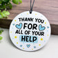 Thank You For Your Help Gift For Friend Volunteer Teacher Mentor