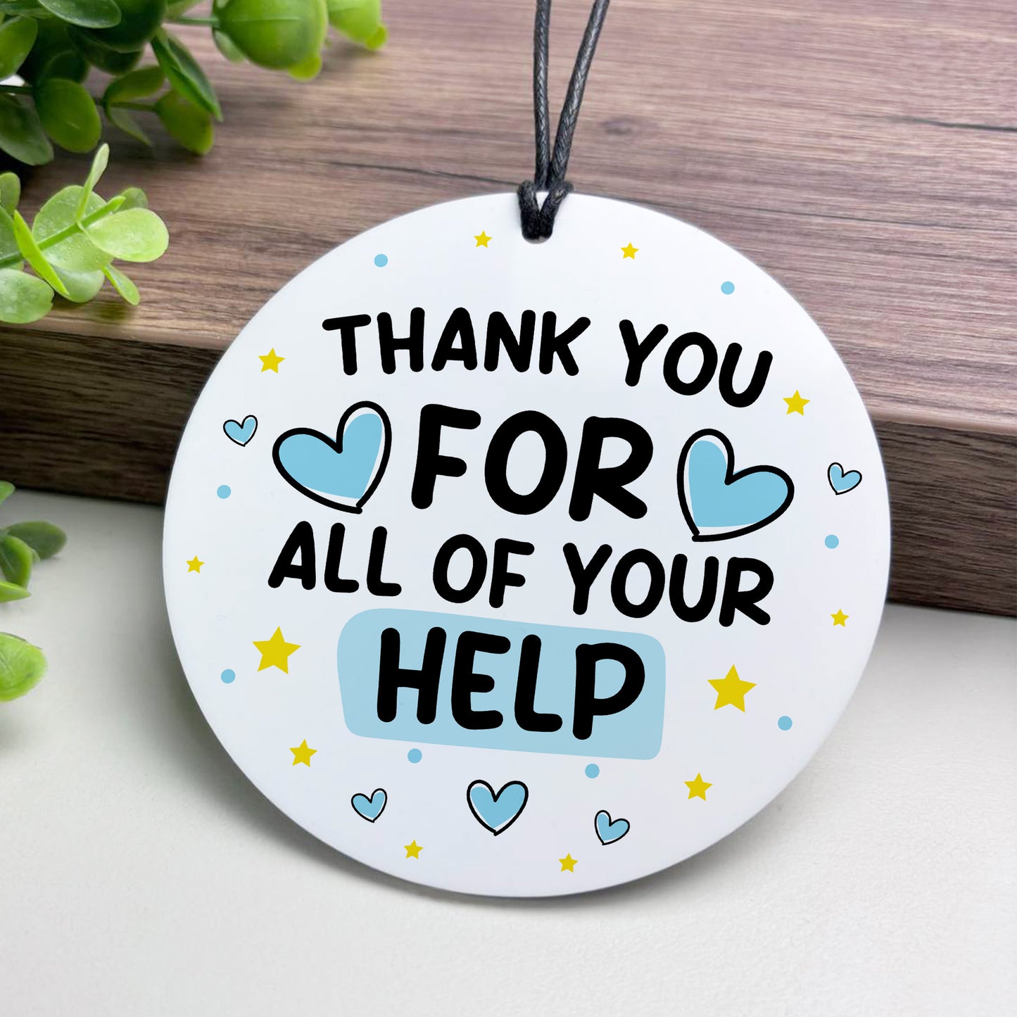 Thank You For Your Help Gift For Friend Volunteer Teacher Mentor