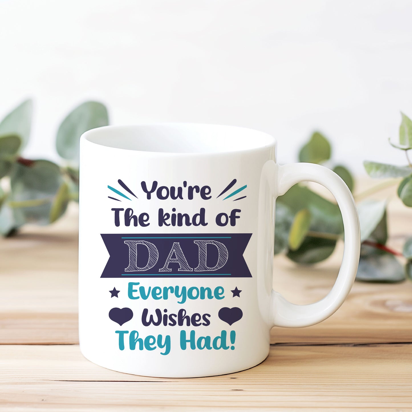 Dad Ceramic Mug Gift From Daughter and Son Novelty Father's Day