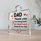 Gifts for Dad Fathers Day Puzzle Plaque Gift for Him Dad Gifts