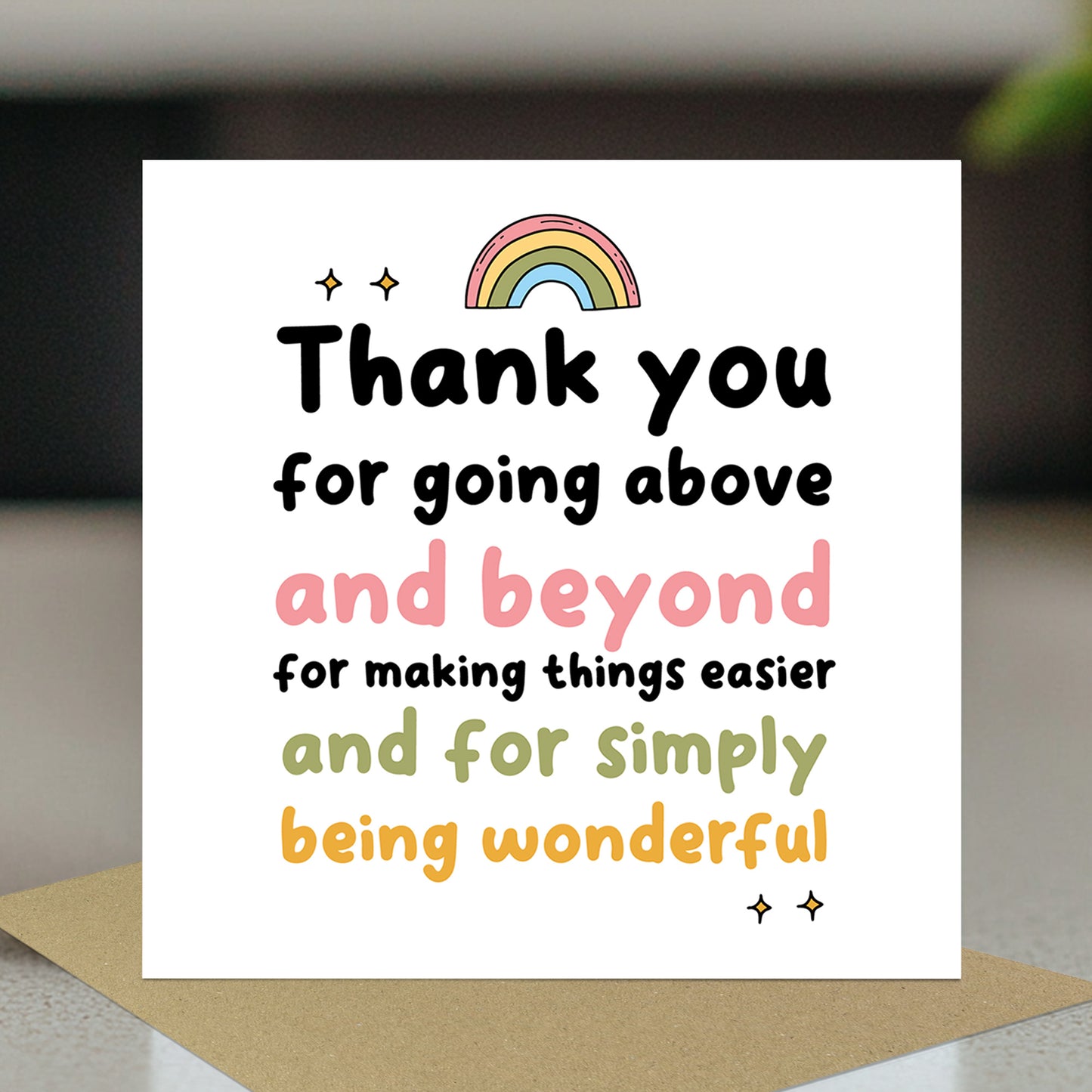 Card For Teacher Volunteer Mentor Tutor To Say Thank You