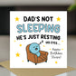 FUNNY Dad Card For Birthday Hes Just Resting His Eyes Humour