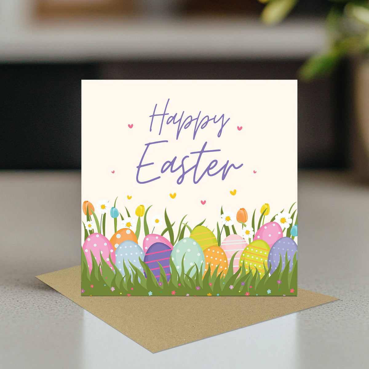 Easter Card, Pastel Easter Card, Card For Easter, Easter Wishes
