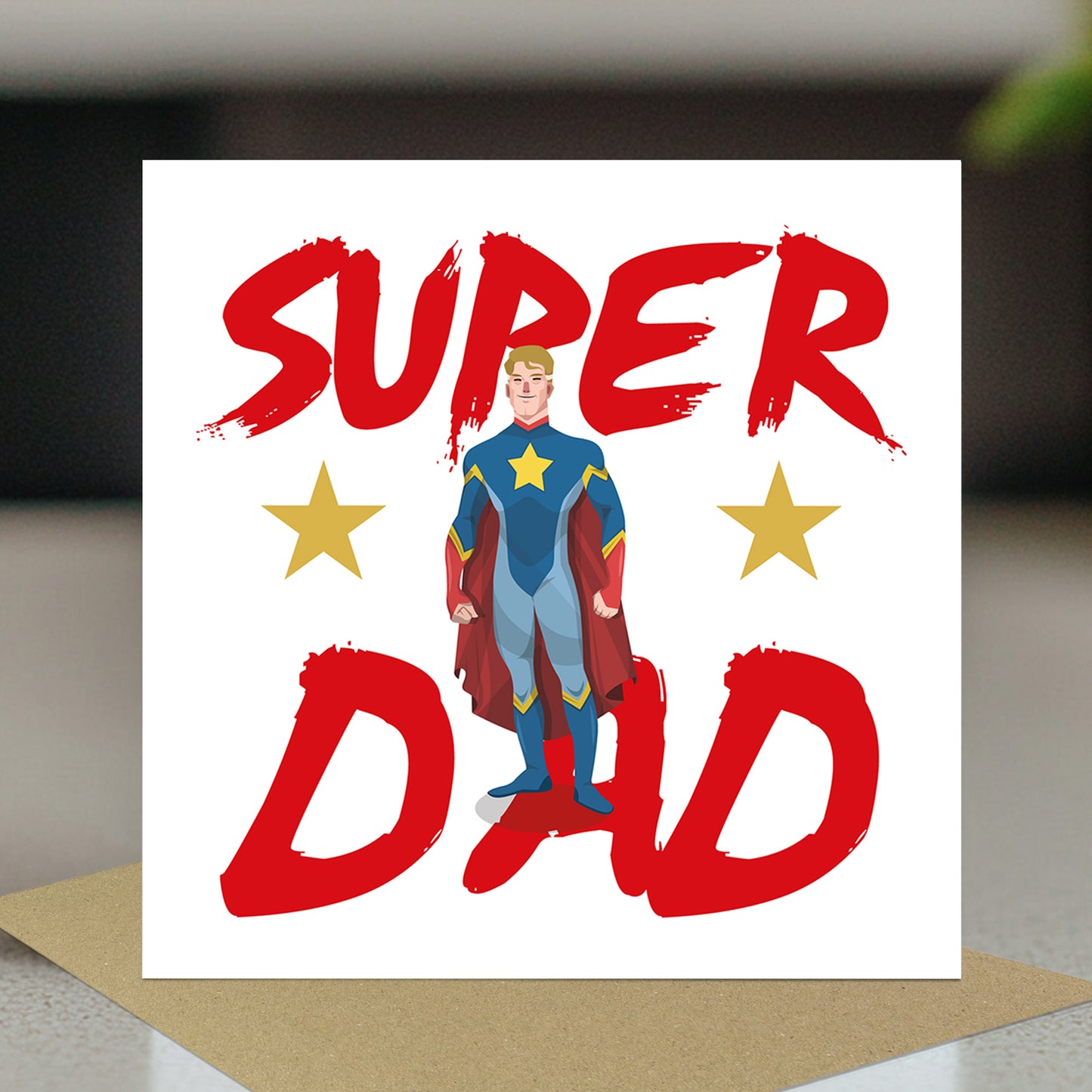 Super Dad Card For Fathers Day Birthday Superhero Card For Dad