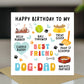 Happy Birthday Card From The Dog Birthday Card For Best Dog Dad