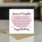 Birthday Card Card for Mum Mother Mum And Daughter Card