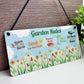 Garden Sign For Outside Hanging Plaque Novelty Garden Rules Sign