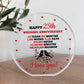 25th Anniversary Wedding Gifts for Wife Couple Gift Acrylic Sign