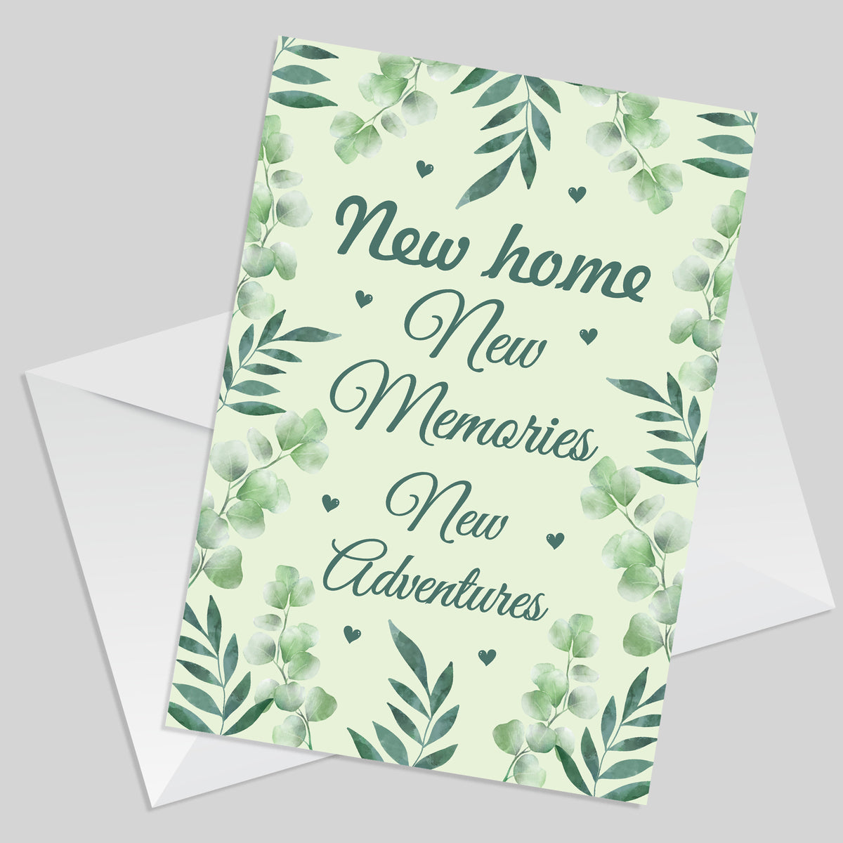 new home congratulations keepsake card and heart, house warming