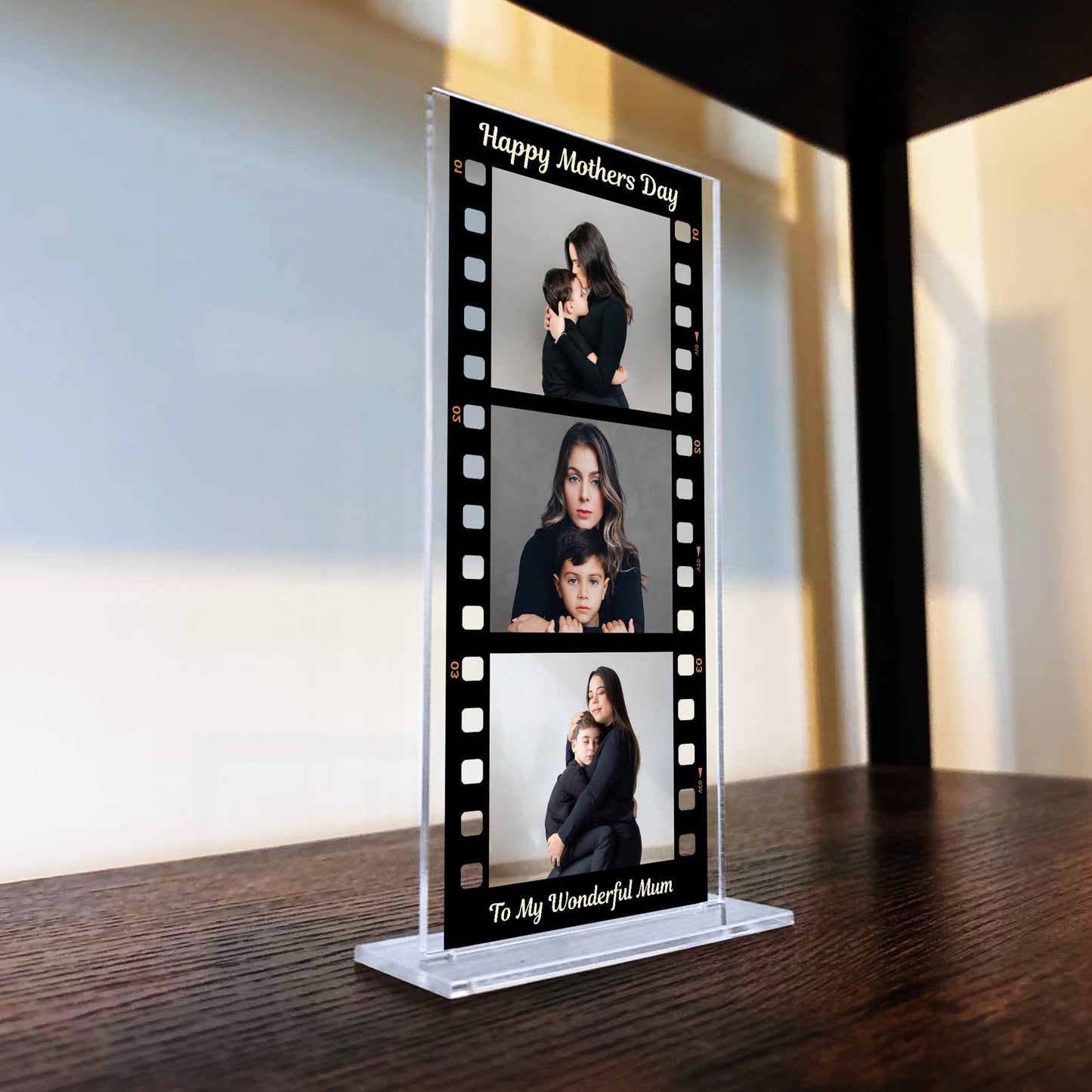 Personalised Film Photo Plaque Mum Photo Collage Wonderful Mum