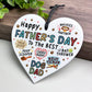 Fathers Day Gift From Dog Funny Gift For Dad Hanging Heart