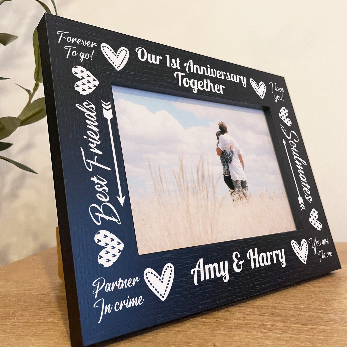 Our 1st First Anniversary Together 7x5 Frame Anniversary