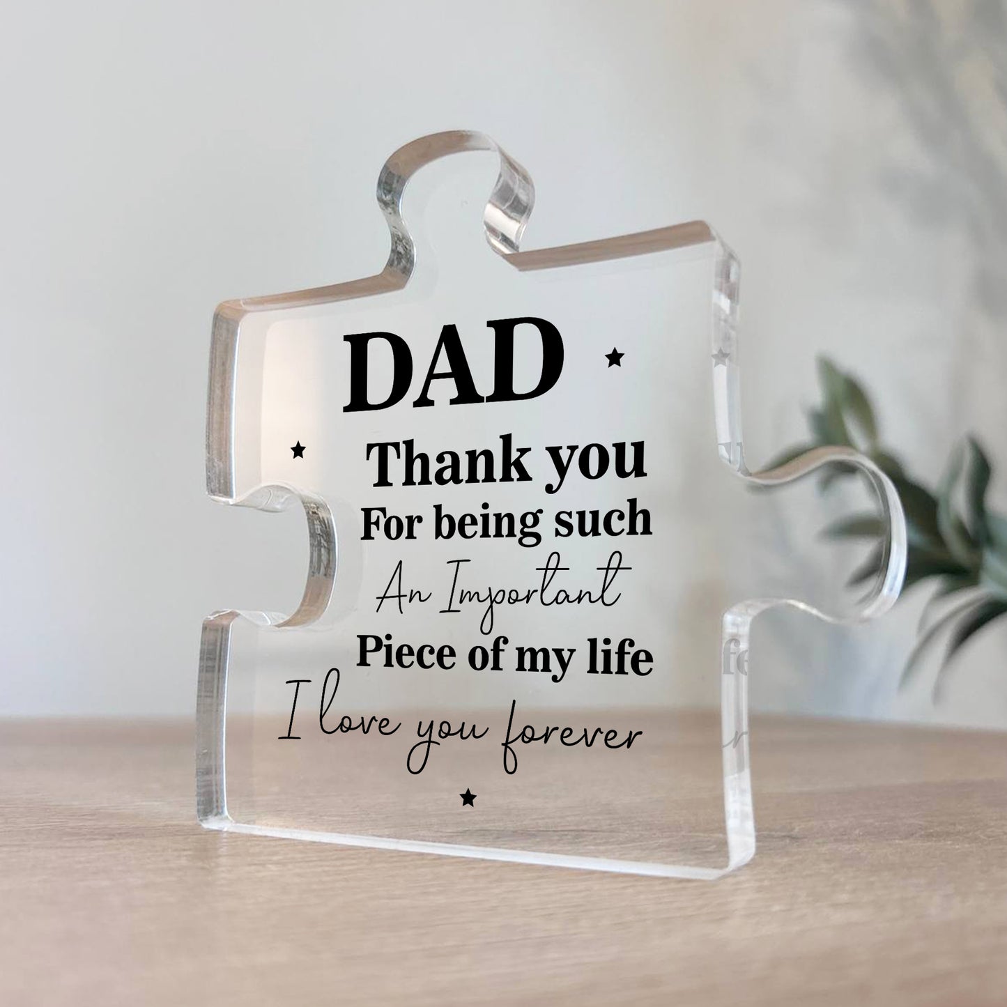 Gifts for Dad For Fathers Day Puzzle Acrylic Plaque Dad Gifts