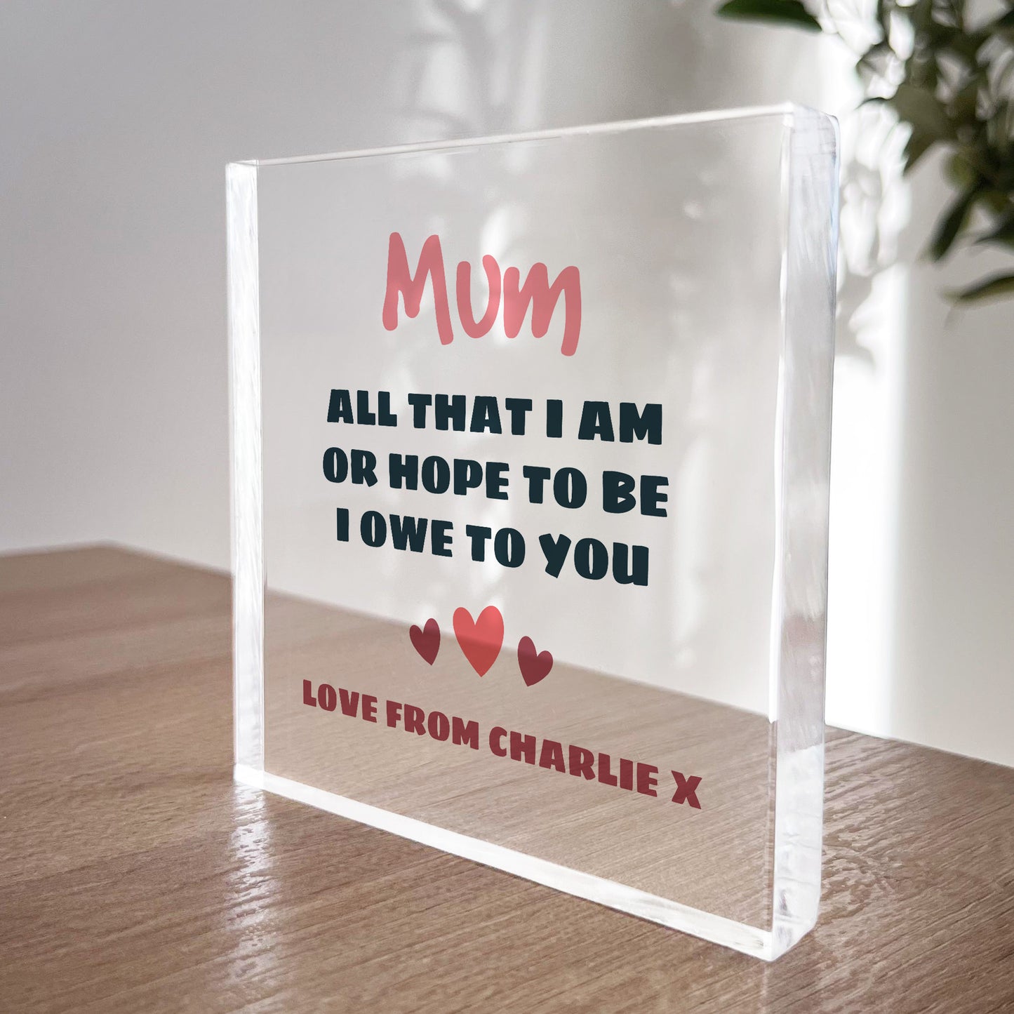 THANK YOU GIFT For Mum On Mothers Day Birthday Personalised