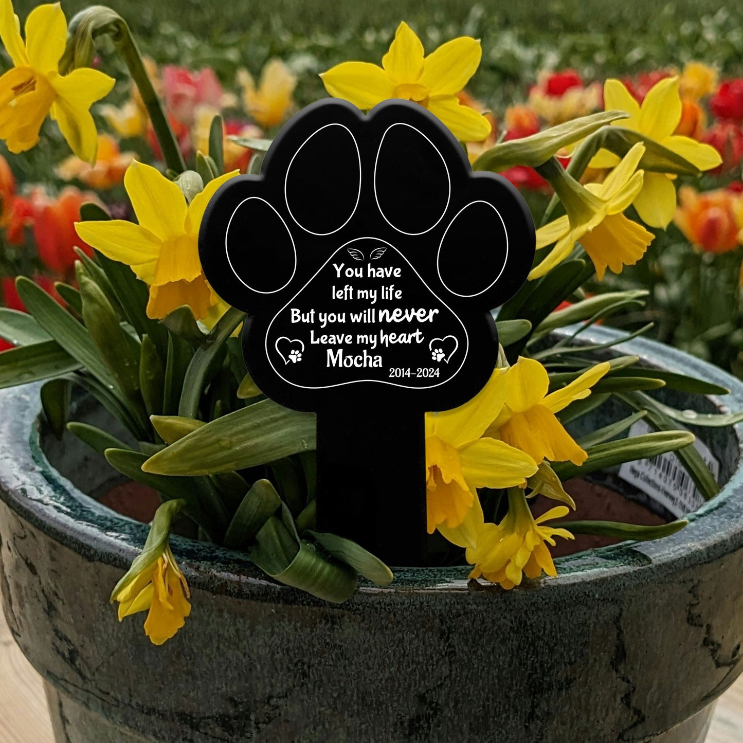 Personalised Memorial Plaque For Dog Cat Grave Marker Dog Gift