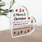 Gift For Teacher Teaching Assistant For Christmas Heart Plaque