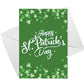 Pack of 6 St. Patrick's Day Greeting Cards and White Envelopes