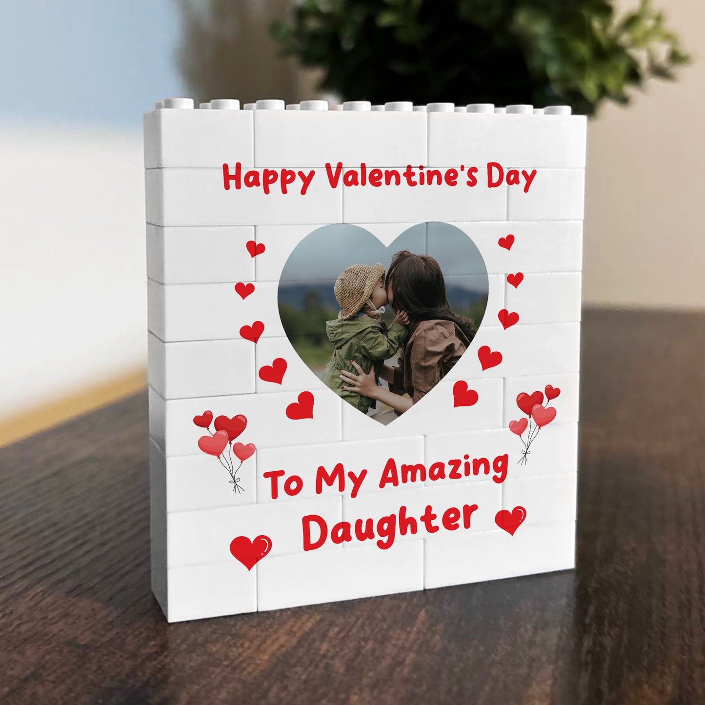 Valentines Gift For Daughter Personalised Brick Plaque