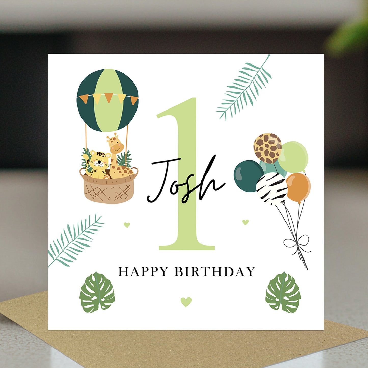 Personalised 1st Birthday Card Baby Boy First Birthday Card Boys