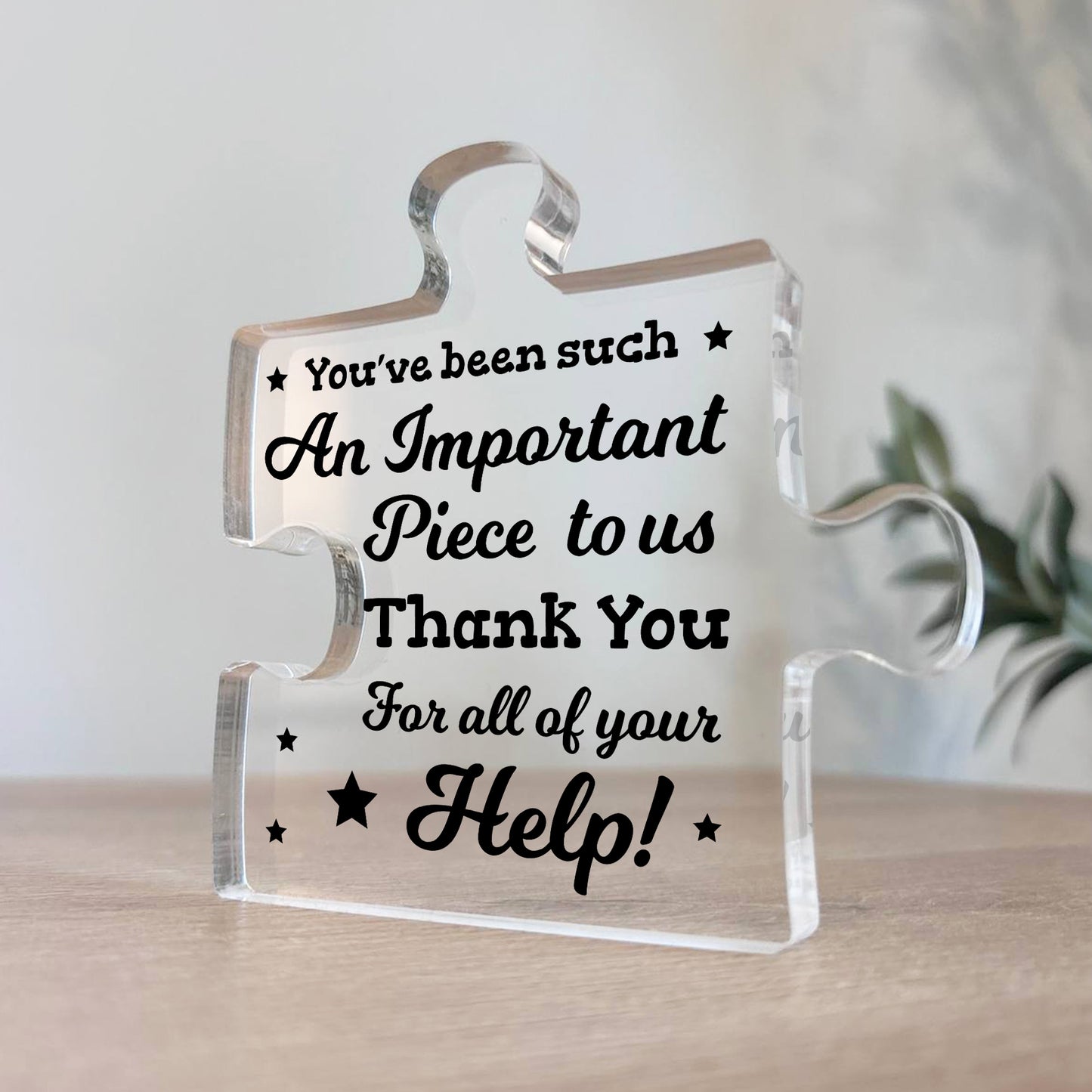 Thank You For Your Help Gift For Teacher Nurse Volunteer Carer