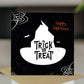 Trick Or Treat Greetings Card With Kraft Envelope Halloween Card
