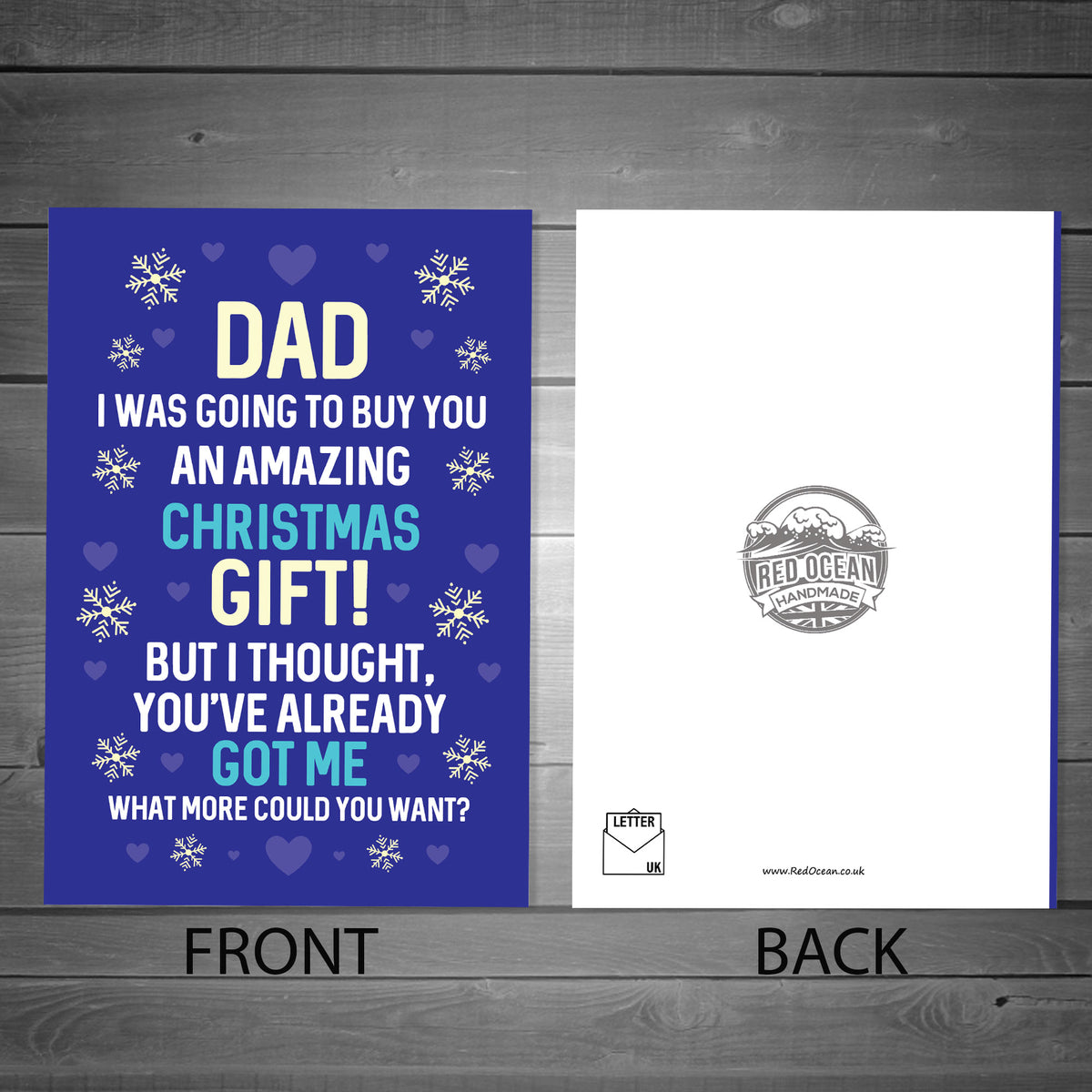 Funny Joke Christmas Card For Dad Christmas Cards For Him