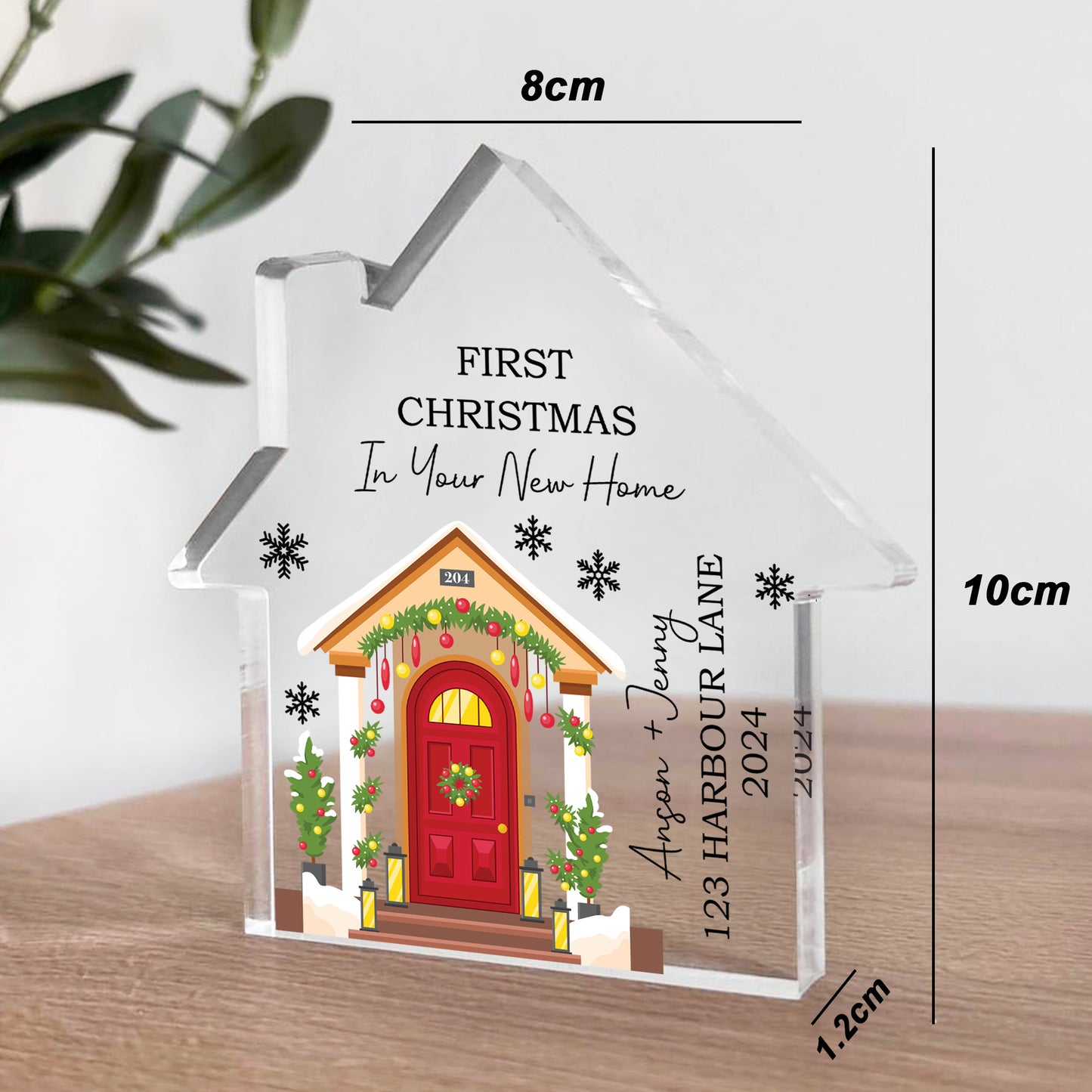 First Christmas in Your New Home Decoration Acrylic New Home