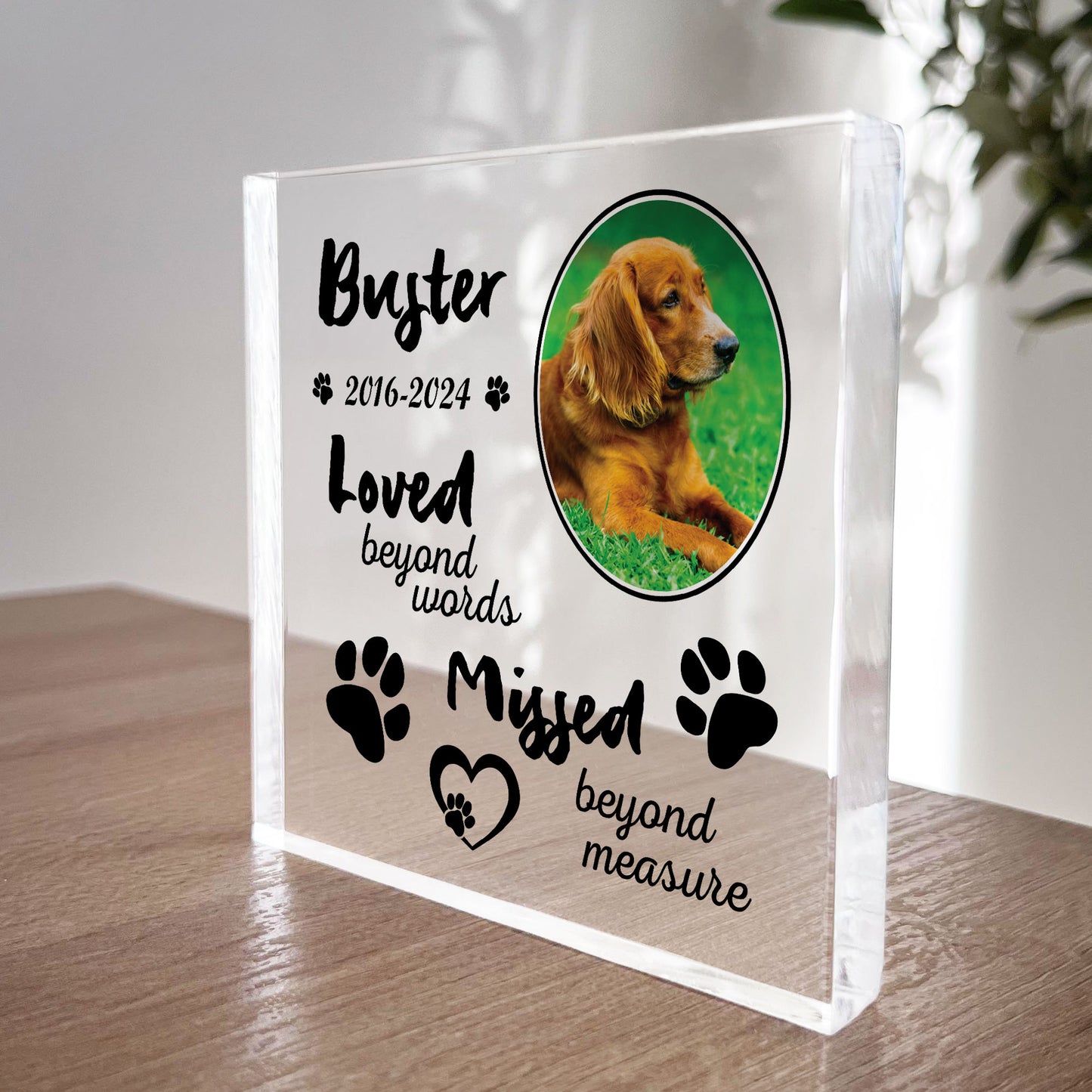 Dog Memorial Gifts Custom Pet Memorial Plaques Personalised Gift