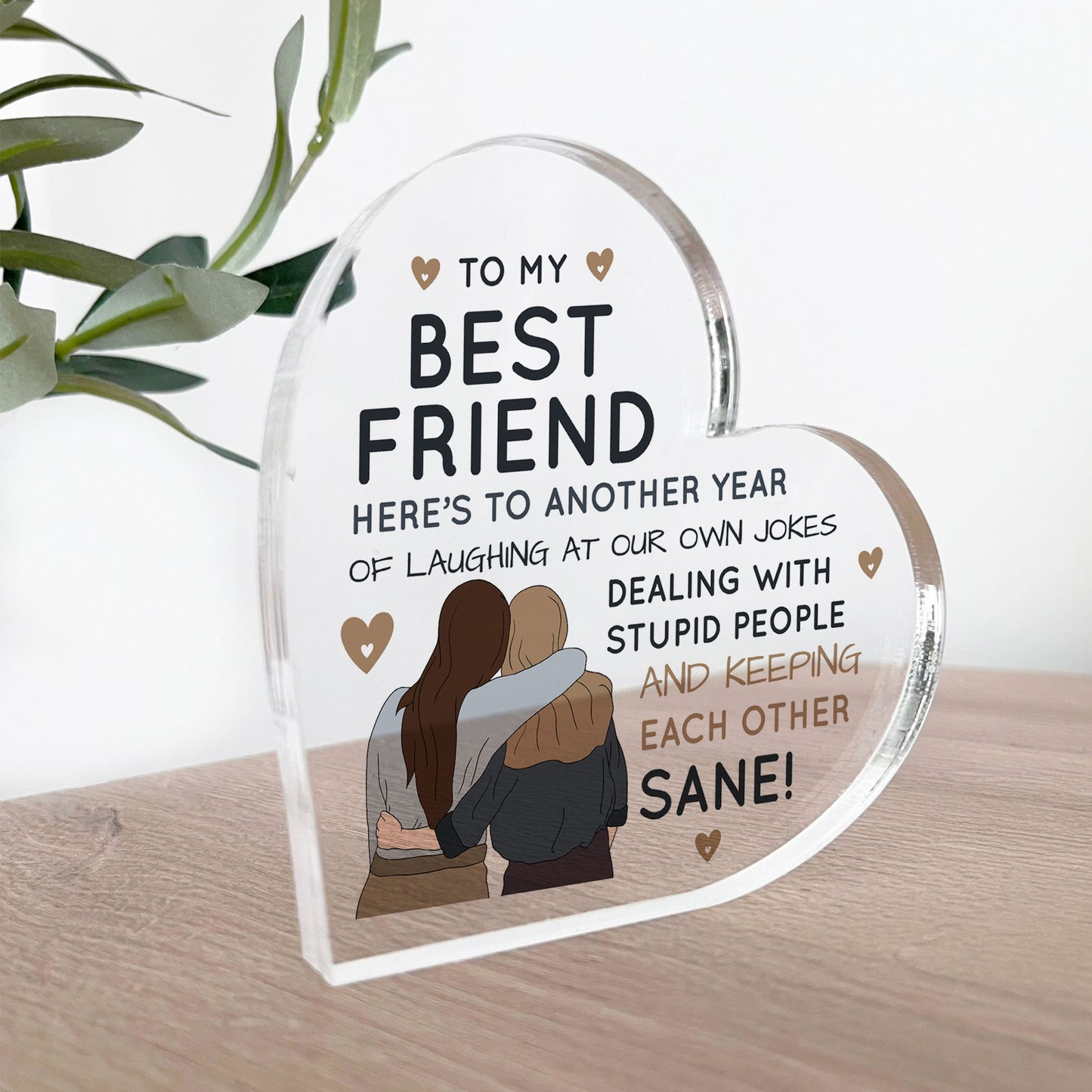 Friendship Gifts Acrylic Plaque Best Friend Gift For Her