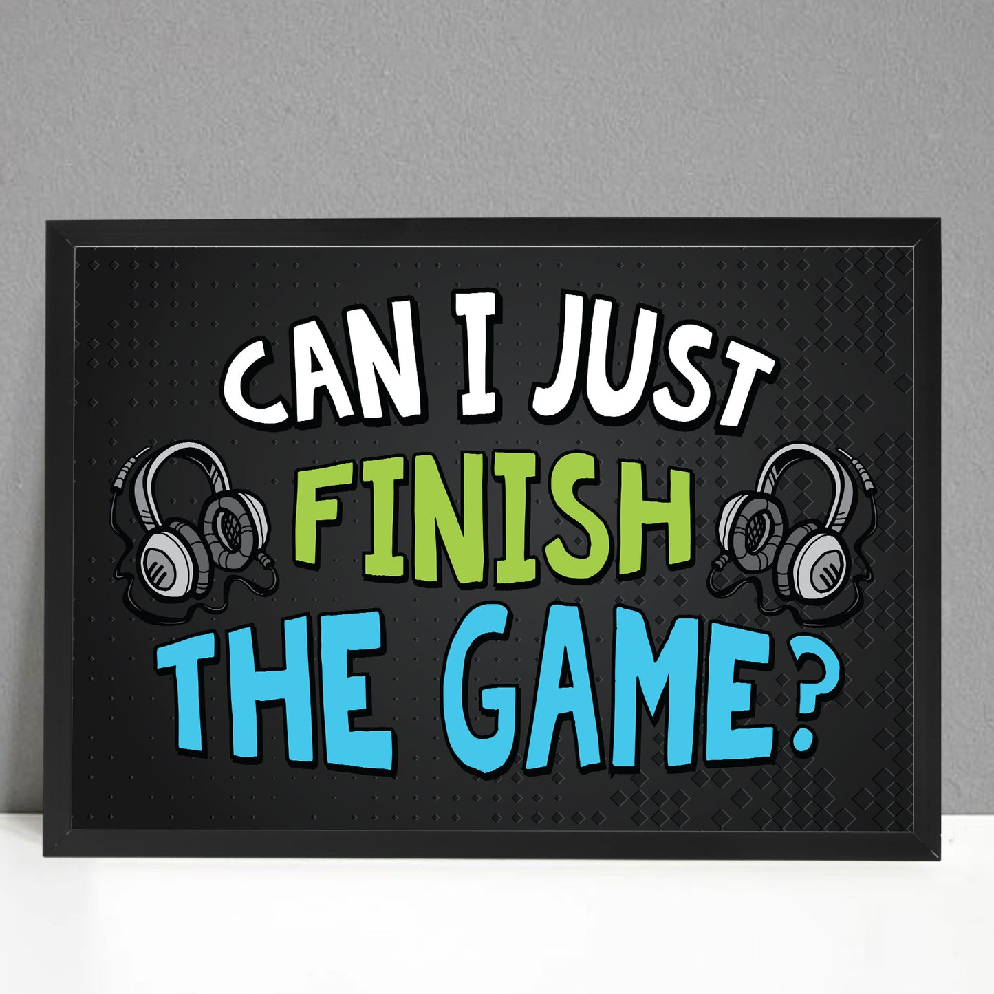 Gaming Print Framed Wall Art For Boys Bedroom Games Room