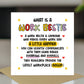 Birthday Card For Bestie WORK BESTIE Card With Kraft Envelope