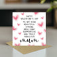 Valentines Card For Mum, Mum Valentine Card, Mum Valentines Card