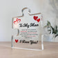 Gifts for Him I Love You Gifts My Man Acrylic Block Anniversary