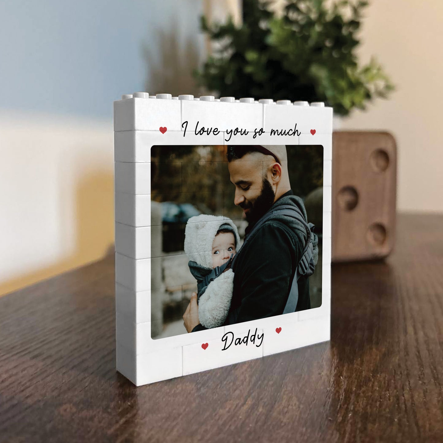 Personalised Fathers Day Photo Block Fathers Day Gift For Him
