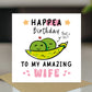 Funny Happy Birthday Card For Wife With Kraft Envelope Included