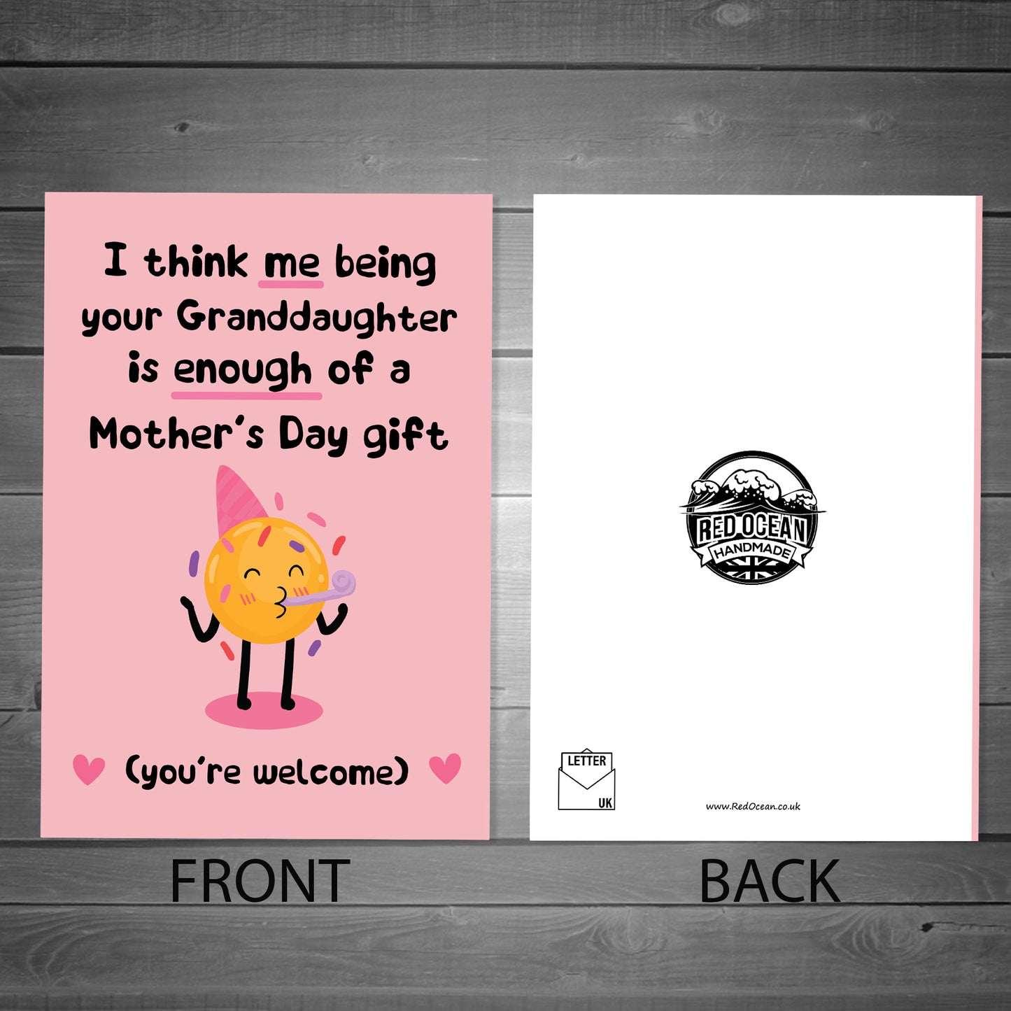 Funny Mothers Day Card For Nan Joke Nan Card Nan Card