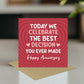 Anniversary Card For Him Her BEST DECISION YOU EVER MADE Funny