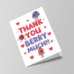 THANK YOU BERRY MUCH Card For Him Her Men Women Thank You Cards