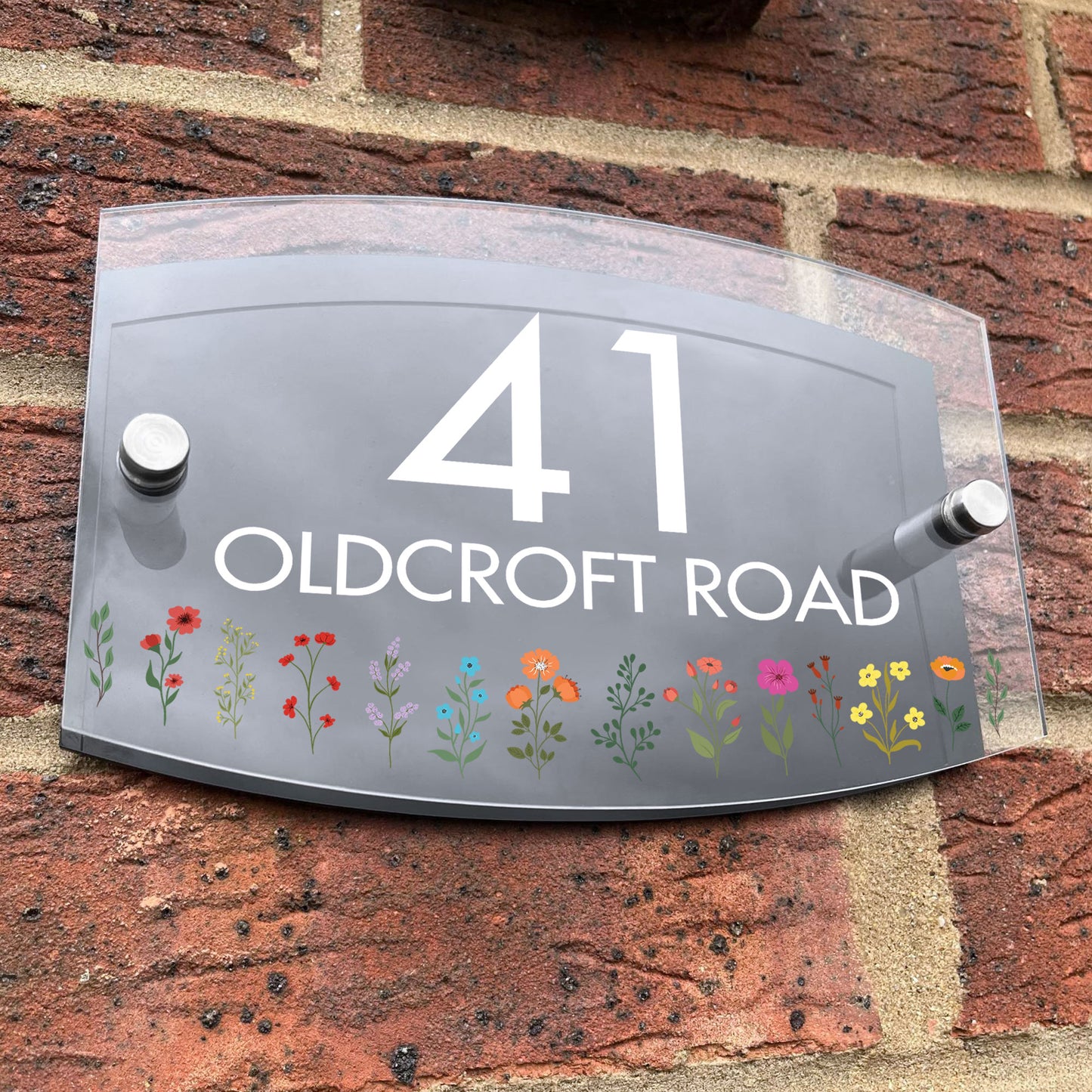 House Signs Acrylic Door Number Sign House Name Road Plate