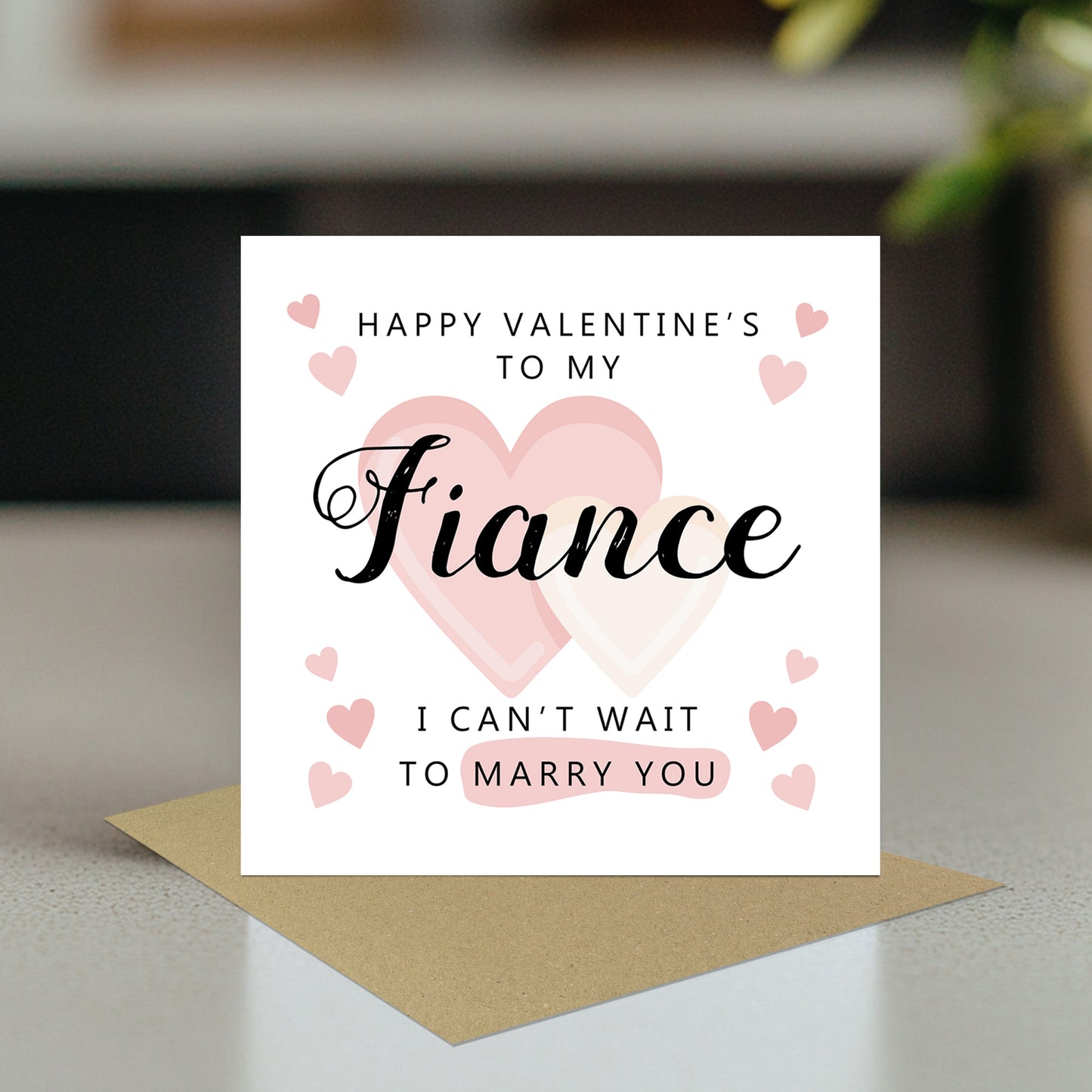 Valentines Card Fiance Almost Husband Valentines Card Fiancé