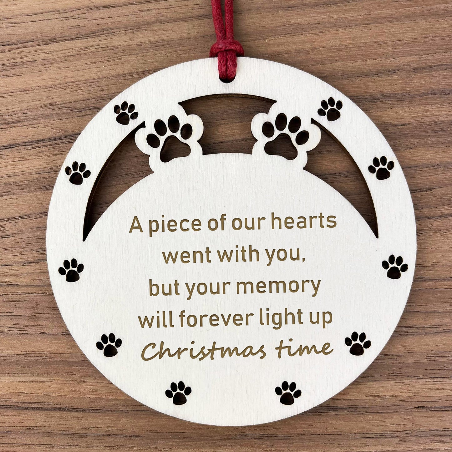 Pet Memorial Bauble Dog Memorial Tree Decorations Pet Loss Gift