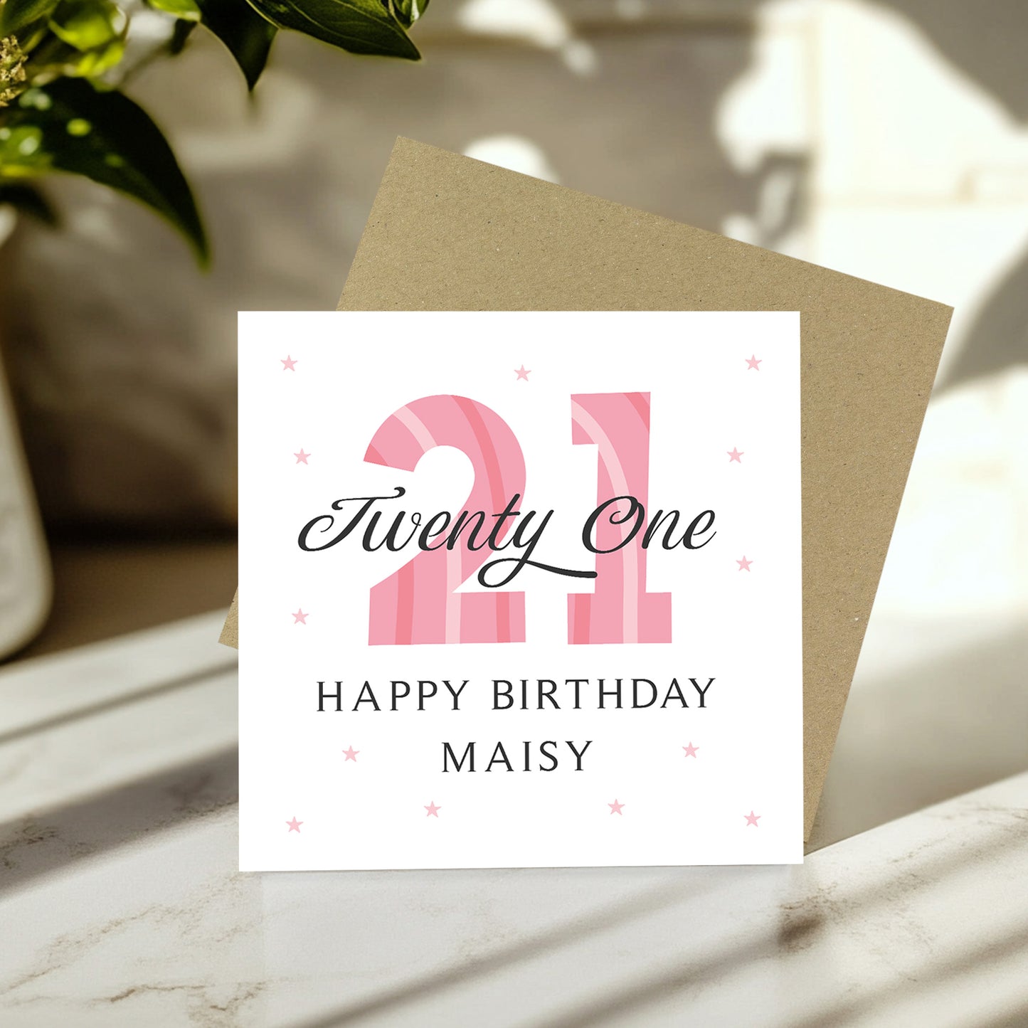 Personalised 21st Birthday Card For Women Daughter Sister Friend