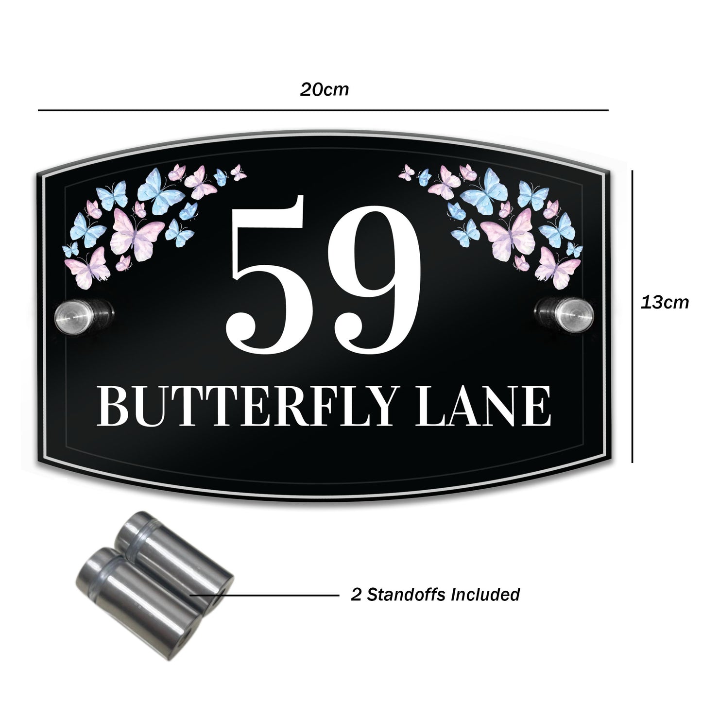 House Numbers Plaques Contemporary Personalised House Signs Door
