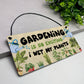 Funny Garden Sign For Outdoor Hanging Wall Sign For Yard